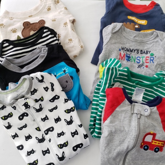 little wonders Other - Lot of 8 long sleeve pieces boy 0-3 months